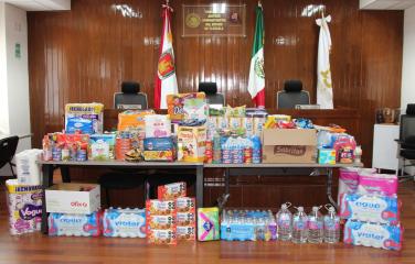 este lunes nos sumamos a la iniciativa de la Comisión Estatal de Derechos Humanos de Tlaxcala de donación de víveres