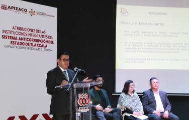 En su intervención, en La Libertad Centro Cultural del municipio de Apizaco