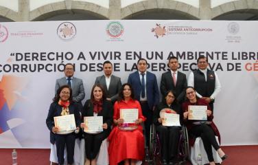  Panel denominado “Derecho a vivir en un ambiente libre de corrupción desde la perspectiva de género”