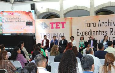 Foro Archivístico “Expedientes Relevantes” del Tribunal Electoral de Tlaxcala.