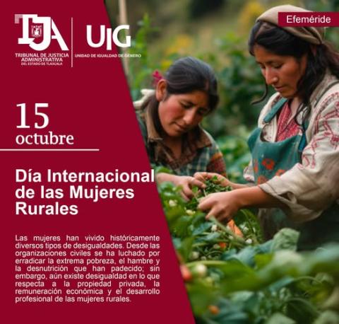 Día internacional de las mujeres rurales
