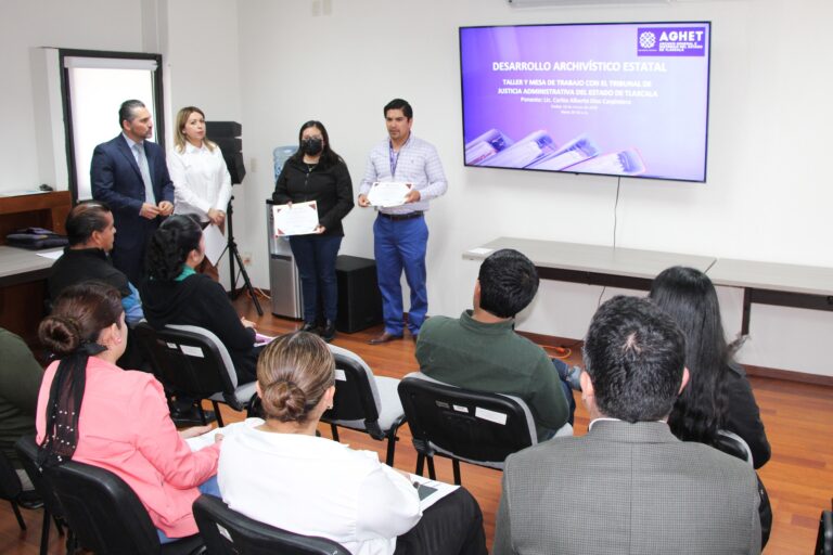 La Dirección de Archivo y Documentación del Tribunal de Justicia Administrativa del Estado de Tlaxcala en coordinación con el Archivo General e Histórico del Estado de Tlaxcala…
